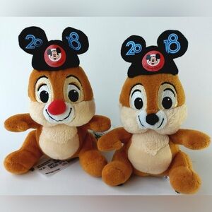 Disney Chip 'n' Dale Plush Toy Set 2018 - Brown and Black